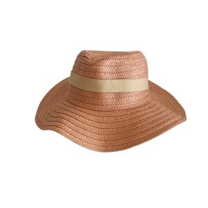 Madewell Packable Braided Paper Straw Sun Hat size M-L in Light Stone